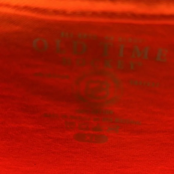 NHL Old Time Hockey Mens Philadelphia Flyers Established 1967 Tee Color Orange - Picture 3 of 4